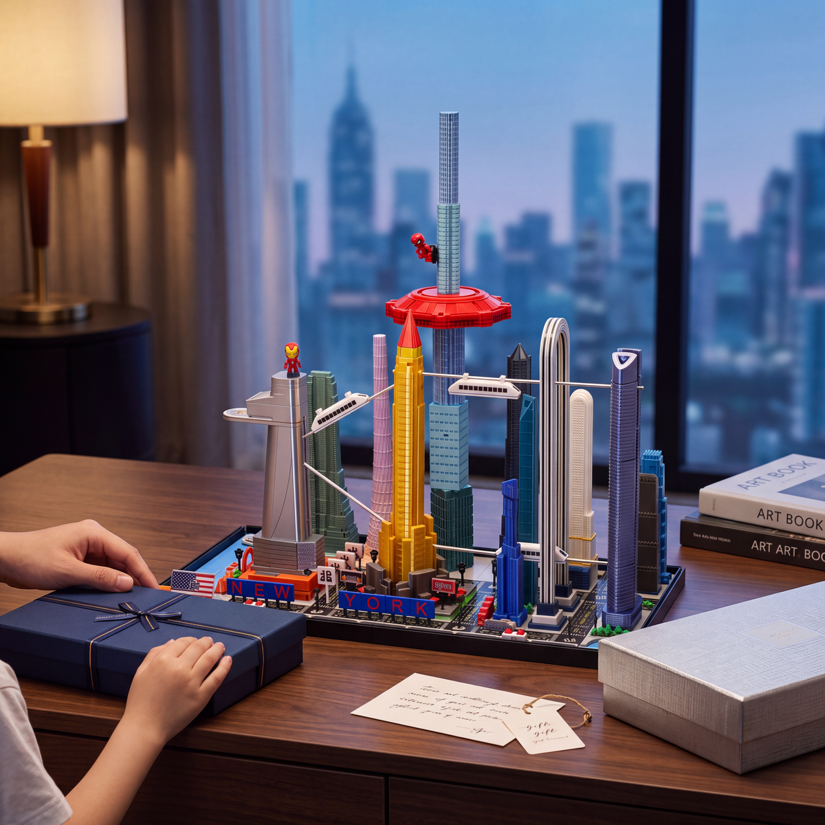 Future New York Miniature City Model