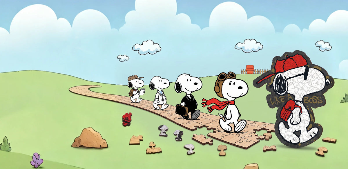 Piece Together Every Side of Snoopy