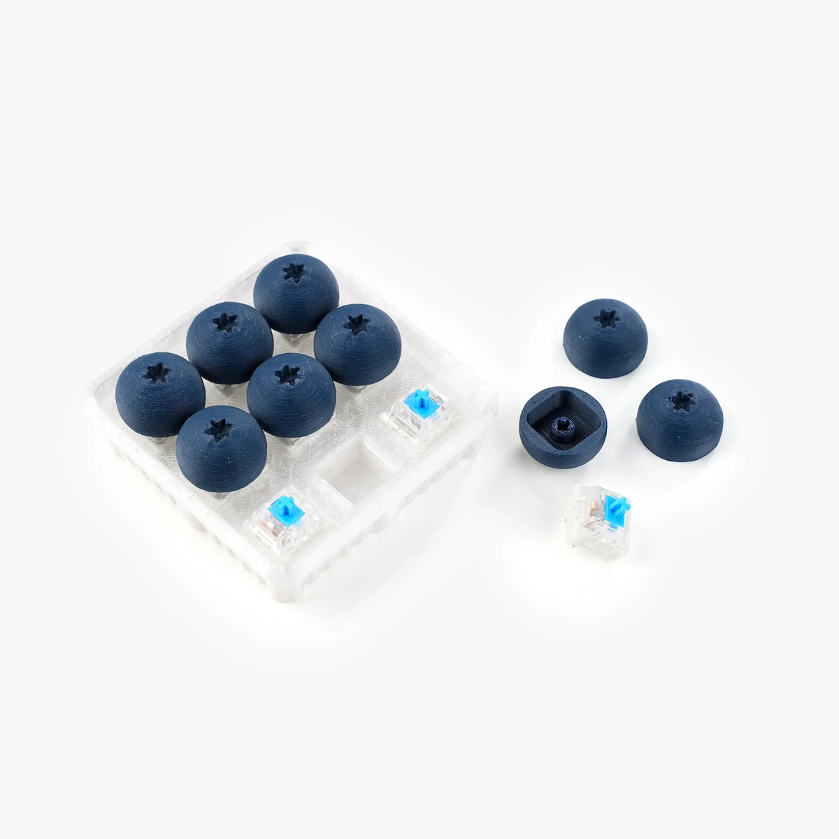 3D Printed Blueberry Sphere Clicker Fidget