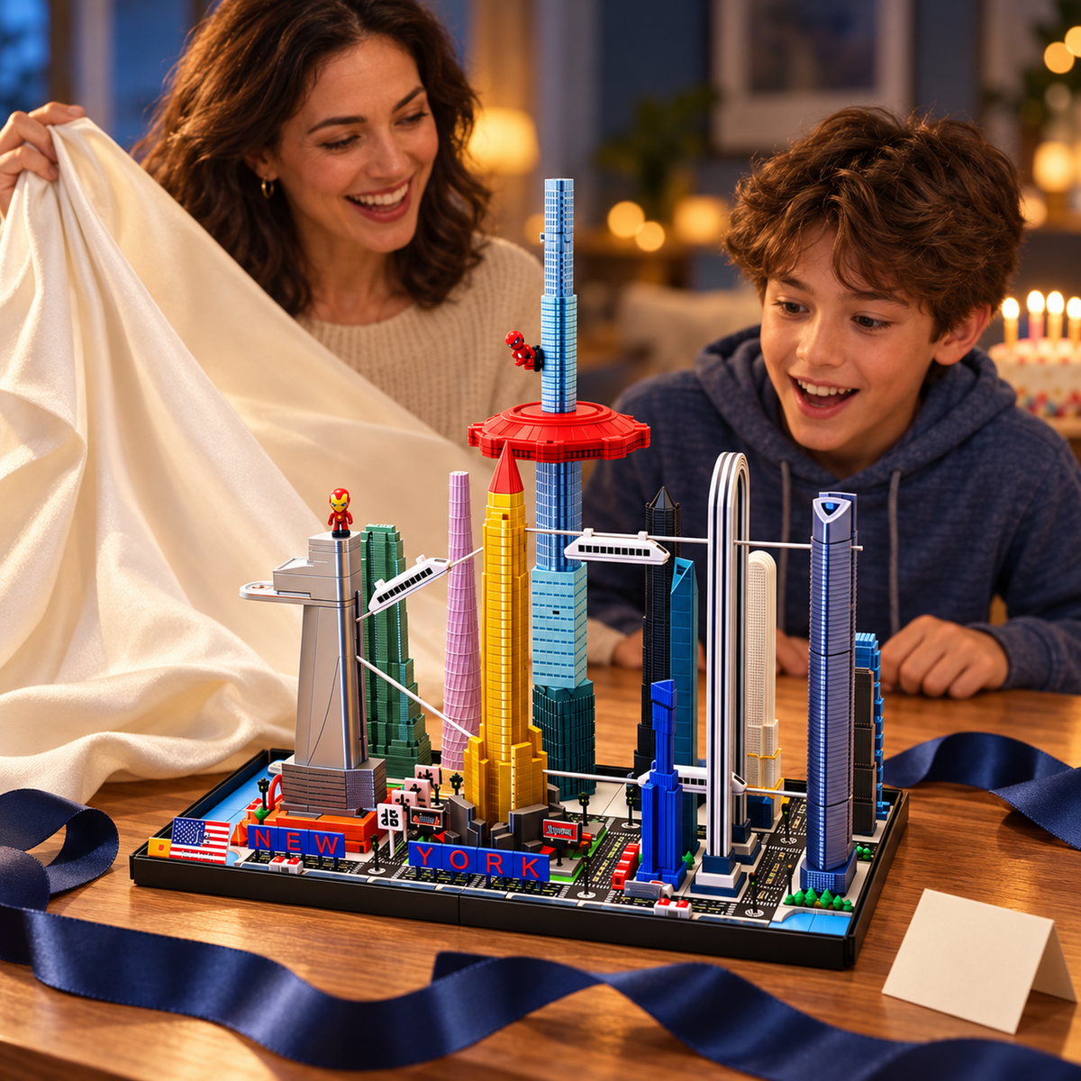 Future New York Miniature City Model