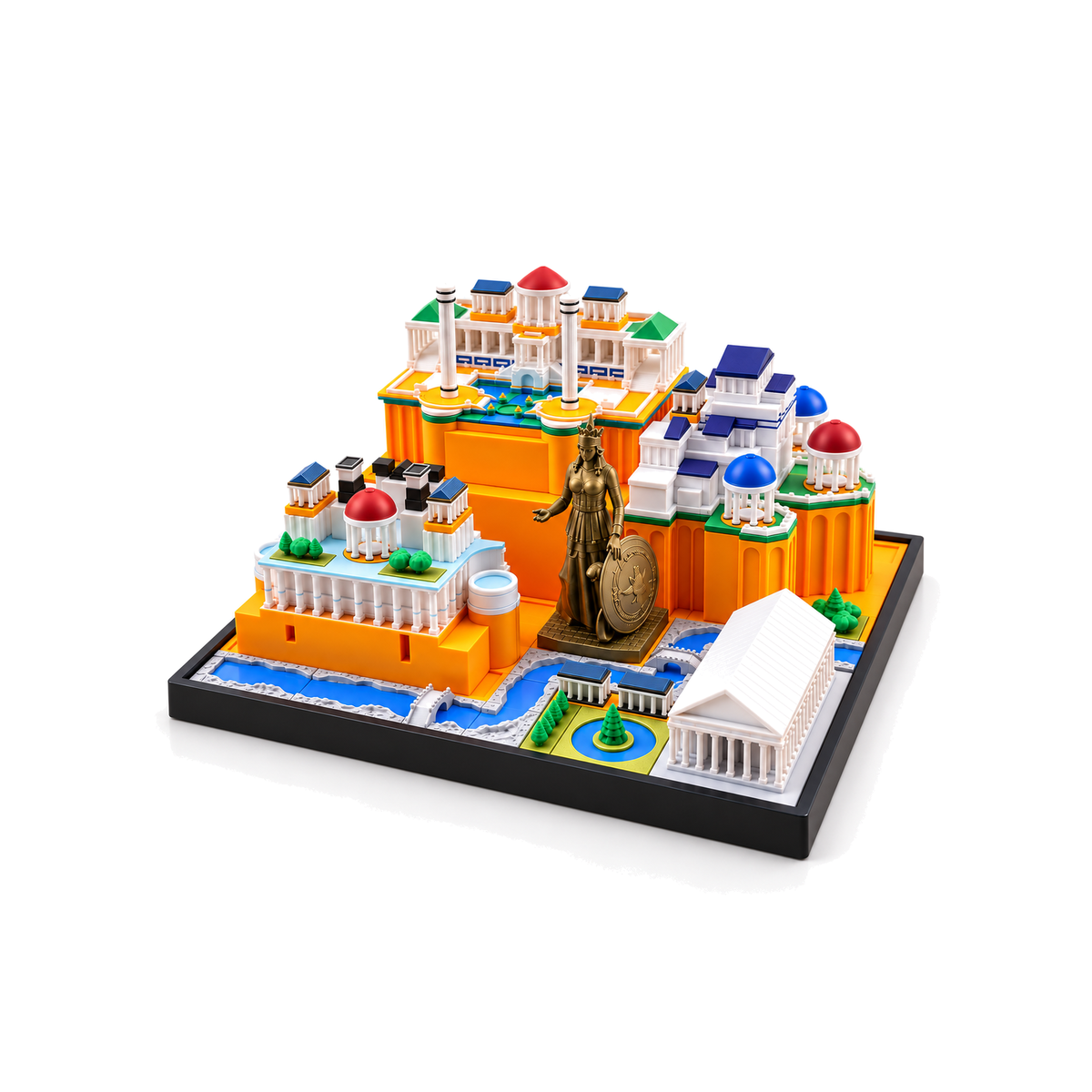 Greek Aegean Miniature City Model
