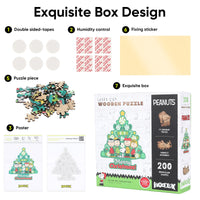 Puzle de Madera de Navidad de Snoopy – Diversión Festiva y un Recuerdo para Fans de Peanuts