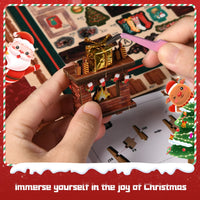 Christmas Shop Music Box fireplace assembly