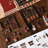 Christmas Shop Music Box miniature parts and guide