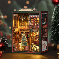 Christmas Shop 3D wooden puzzle Music Box lit holiday display