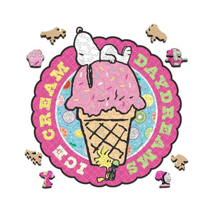 Snoopy Ice Cream Day Wooden Puzzle